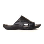 FootGraphy's Mens Leather Mules - 050 (Black)