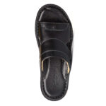 FootGraphy's Mens Leather Mules - 050 (Black)