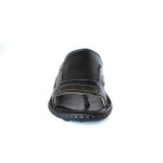 FootGraphy's Mens Leather Slippers - 010 (Black)