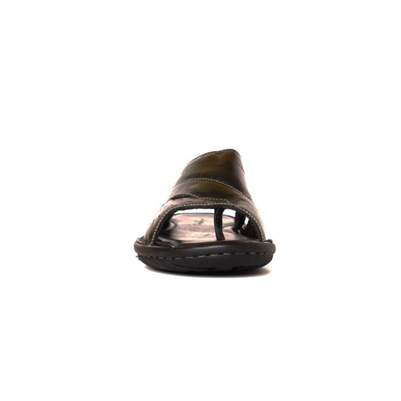 Footgraphy's Mens Leather Mules - 5050 (Black)