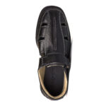 Footgraphy's Mens Leather Floaters - W77 (Black)
