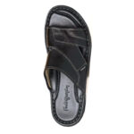 FootGraphy's Mens Leather Mules 7001 (Black)