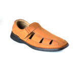Footgraphy's Mens Leather Floaters - W77 (Tan)